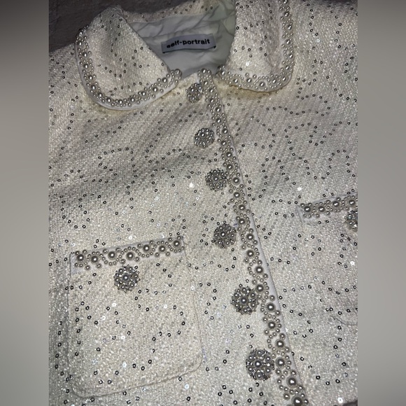 Self Portrait feather trim jacket - Picture 4 of 6